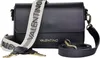 A black Valentino crossbody bag with a branded strap is shown against a white background. Produktbild-Vorschau
