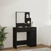vidaXL Coiffeuse avec LED noir 86,5x35x136 cm Voir les images du produit 4