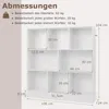 COSTWAY Bücherregal mit 8 Fächern, Standregal mit 3 Ebenen, Produktbild-Vorschau 7