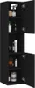 vidaXL Armadietto da bagno nero 30x30x130 cm Materiale a Anteprima dell’immagine prodotto 4