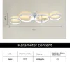ZMH Deckenlampe LED Deckenleuchte Wohnzimmer 100cm Produktbild-Vorschau 7