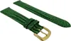 Uhrenarmband | Leder Eidechsprägung seidenglänzend | grün | Produktbild-Vorschau 1