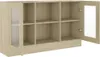 vidaXL Vitrinenschrank Sonoma-Eiche 120x30,5x70 cm Produktbild-Vorschau 4