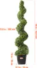 VEVOR, set de plantas artificiales de boj en espiral, 152,4 Vista previa de la imagen del producto 8