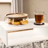 QUVIO Glasschale mit Holzdeckel - Tischdekoration - Produktbild-Vorschau 4