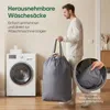 Wasmand met deksel, 160 liter – grote wasverzamelaar met 2 Productafbeelding-voorbeeld 5
