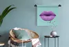 MuchoWow® Wandteppich Wandbehang Lippen - Pastell - Lila Produktbild-Vorschau 4