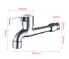 A silver-colored faucet with dimensions indicated by red lines and text. Produktbild-Vorschau