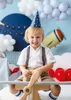 Partyhüte 16cm Geburtstagshut mit Sternen 6er Set Blau Produktbild-Vorschau 2
