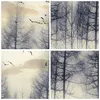 Bilder auf glas - Einteilig - Bäume Vögel Himmel - 40x40cm Produktbild-Vorschau 8