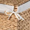 CALICOSY - Panier à linge étroit avec couvercle en jacinthe Voir les images du produit 7