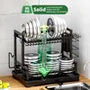 Odkladacia mriežka na riad do kuchyne - 2-poschodová Náhľad obrázku produktu 7