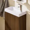 SoBuy Mobile lavabo con ante verticali Marrone Scandinavo Anteprima dell’immagine prodotto 7