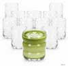 12er Set Matcha Gläser 360ml Wellendesign Trinkglas Latte Produktbild-Vorschau 1