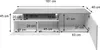 Porta TV HWC-L34, tavolo basso TV credenza mobile TV Anteprima dell’immagine prodotto 8