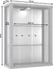 K-Möbel Hängevitrine in Alu / Silber (80x60x25 cm) mit 2 Produktbild-Vorschau 10