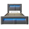 Lit simple 90 x 200 cm avec espace de rangement, lit Voir les images du produit 16