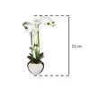 Fleur artificielle, trois orchidées avec des fleurs Voir les images du produit 5
