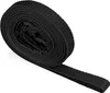 A black strap rolled up with a portion extended. Voir les images du produit