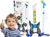 Bunte E-Gitarre für Kinder 3+ Mikrofon auf Ständer + Produktbild-Vorschau 7