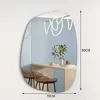 Miroir design Albatros Asymétrique 90 x 70 cm Miroir mural Voir les images du produit 4
