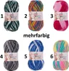 100g Strickgarn Omega multi Häkelgarn Acrylwolle Produktbild-Vorschau 4