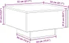 vidaXL Couchtisch Artisan-Eiche 55 x 55 x 31 cm Produktbild-Vorschau 6
