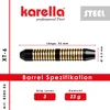 Steeldart Karella XT-6, 23 g, Barrellänge 55 mm, Darts für Produktbild-Vorschau 5
