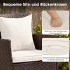 Set di mobili da giardino COSTWAY in polyrattan, mobili da Anteprima dell’immagine prodotto 6