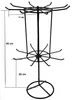 Verkaufsständer mit 2 Etage drehbar Metall 41cm schwarz Produktbild-Vorschau 3