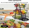 XINZI 3-stufiger Obstständer Metall Schwarz - Aus Produktbild-Vorschau 5