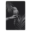 MuchoWow® Mauspad Mousepad Vogel auf einer Hand und Produktbild-Vorschau 1