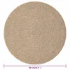 vidaXL Dywan 90 cm o wyglądzie juty do wnętrz i na zewnątrz Podgląd zdjęcia produktu 5