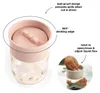 Done By Deer Tiny Farm Tazza da apprendimento a 360° Rosa  Anteprima dell’immagine prodotto 3