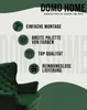 A green armchair is shown next to a list of product features. Náhľad obrázku produktu