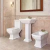 RETRO Klassisches Stand-Waschbecken mit saule-  Keramik Produktbild-Vorschau 4