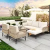 Flieks Gartenlounge Set 6-Sitzer, Gartenmöbel Sets mit 2 Produktbild-Vorschau 2