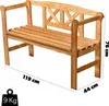 KADAX Gartenbank, 120x47x81,5cm Banktruhe aus einer Produktbild-Vorschau 3