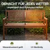 Casaria Gartenbank Holz 2-Sitzer Eukalyptus, Produktbild-Vorschau 5