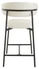 CALICOSY - Lot de 2 tabourets en tissu chiné et pieds en Voir les images du produit 7