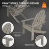 ECD Germany Zahradní židle Adirondack - sada 2 kusů, Náhled obrázku produktu 3