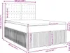 vidaXL Boxspringbett mit Matratze Creme 160x200 cm Stoff Produktbild-Vorschau 8