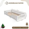 Crazy Pine Lit d'enfant 100x200 cm - Lit de sol Montessori Voir les images du produit 3