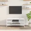 vidaXL Mobile TV angolare, 102x40,5x45 cm, bianco, Anteprima dell’immagine prodotto 4