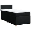 Boxspringbett mit Matratze Schwarz 90x200 cm Stoff Produktbild-Vorschau 1