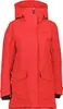 A studio shot of a red parka jacket. Produktbild-Vorschau