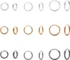 Kleine Creolen Silber 925 Ohrringe grau, roségold Silber 10 Produktbild-Vorschau 2
