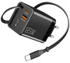 USB C Ladegerät 65W Einziehbares Ladekabel GaN Netzteil mit Produktbild-Vorschau 1