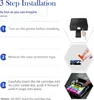 Instructions for installing ink cartridges in a printer. Produktbild-Vorschau