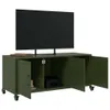 Mobile TV verde oliva 100,5x39x43,5 cm acciaio Anteprima dell’immagine prodotto 4